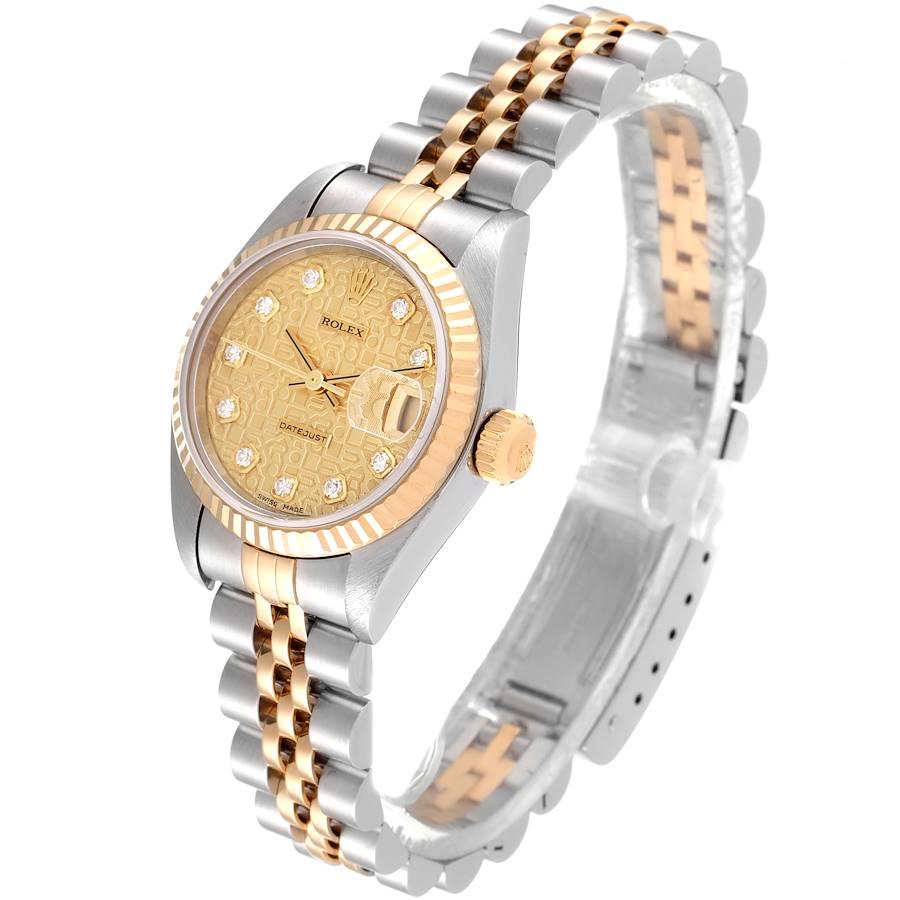 Women's Rolex Datejust Steel Yellow Gold Diamond Dial Ladies Watch 79173