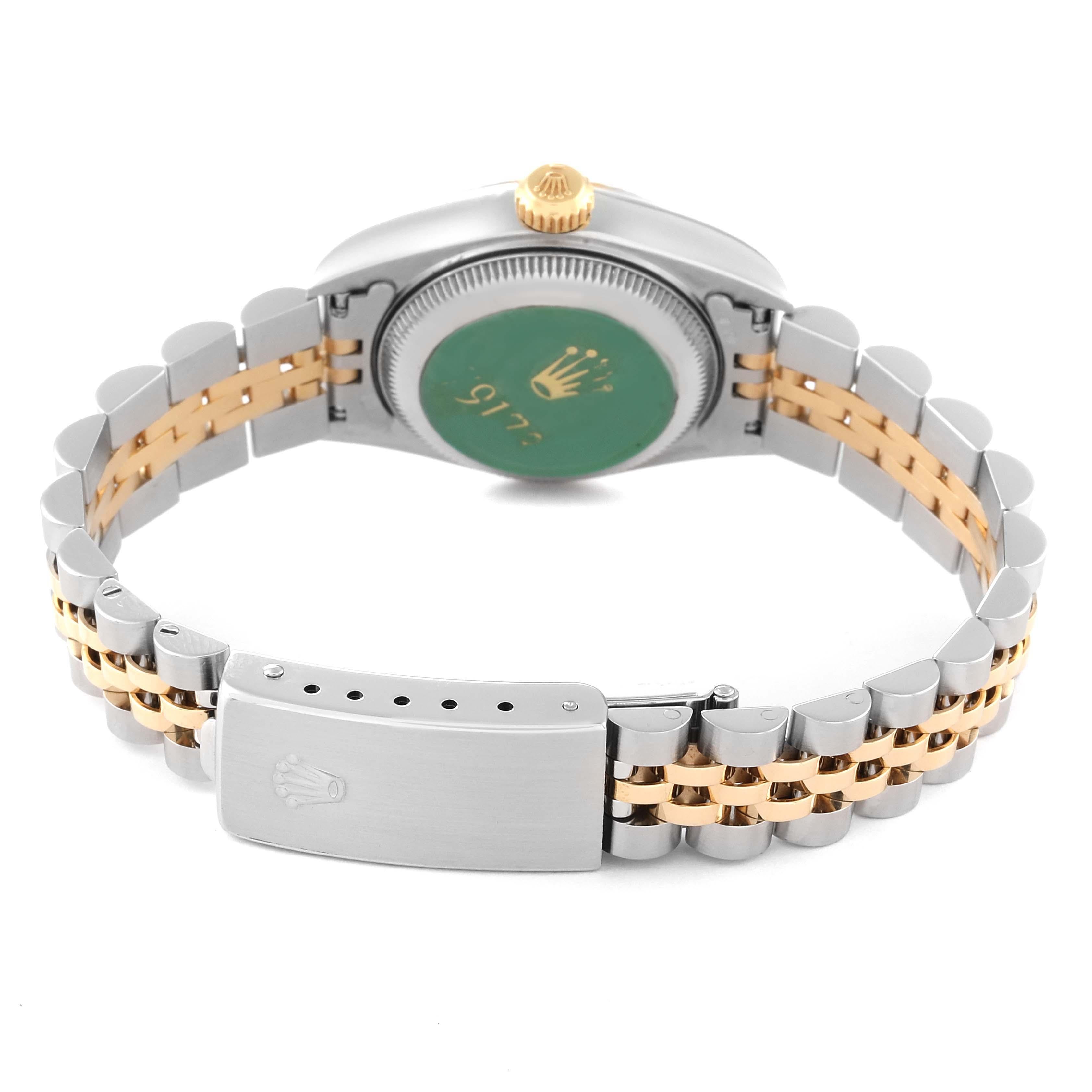 Rolex Datejust Steel Yellow Gold Diamond Dial Ladies Watch 79173 5