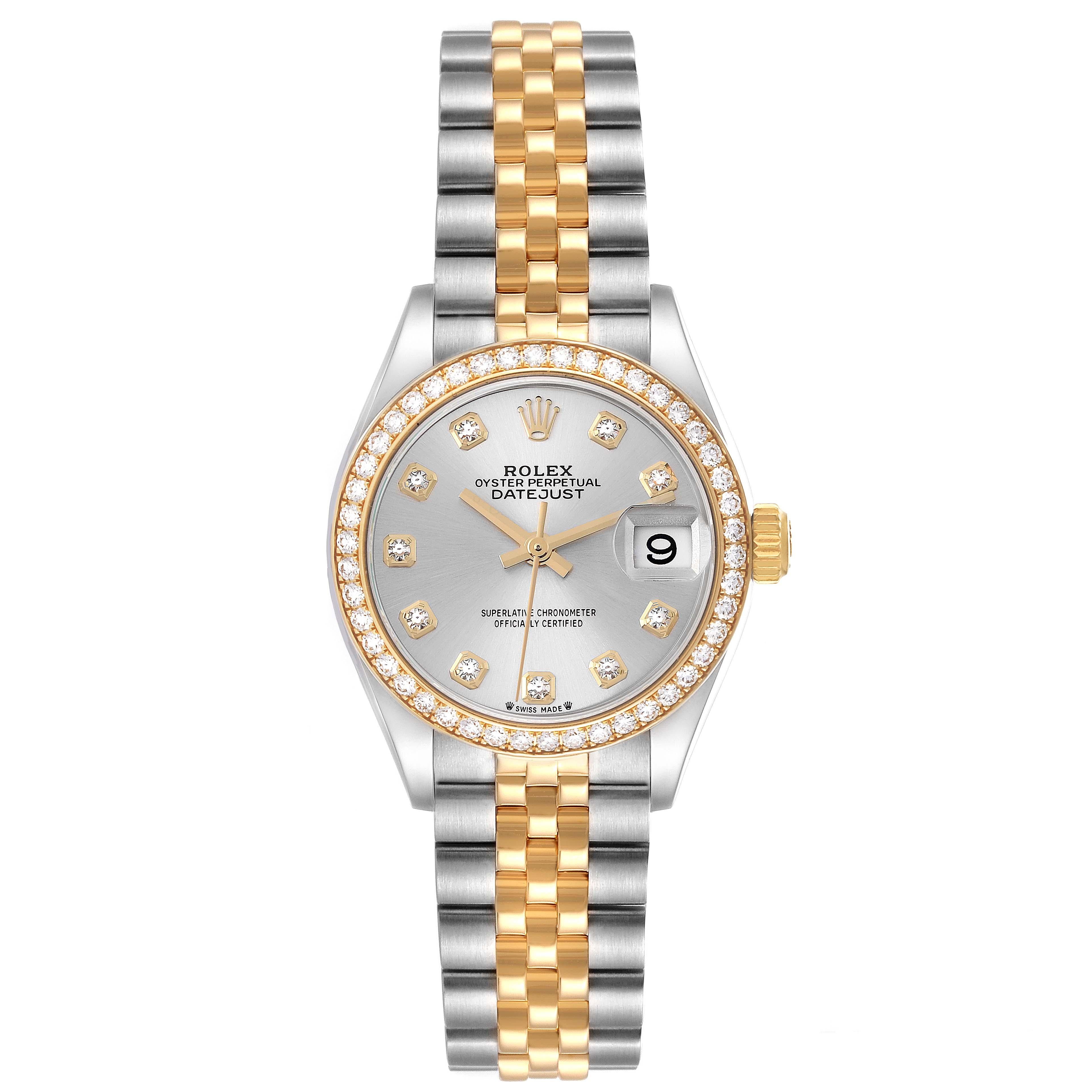 Rolex Datejust Steel Yellow Gold Diamond Ladies Watch 279383 Unworn For Sale 3