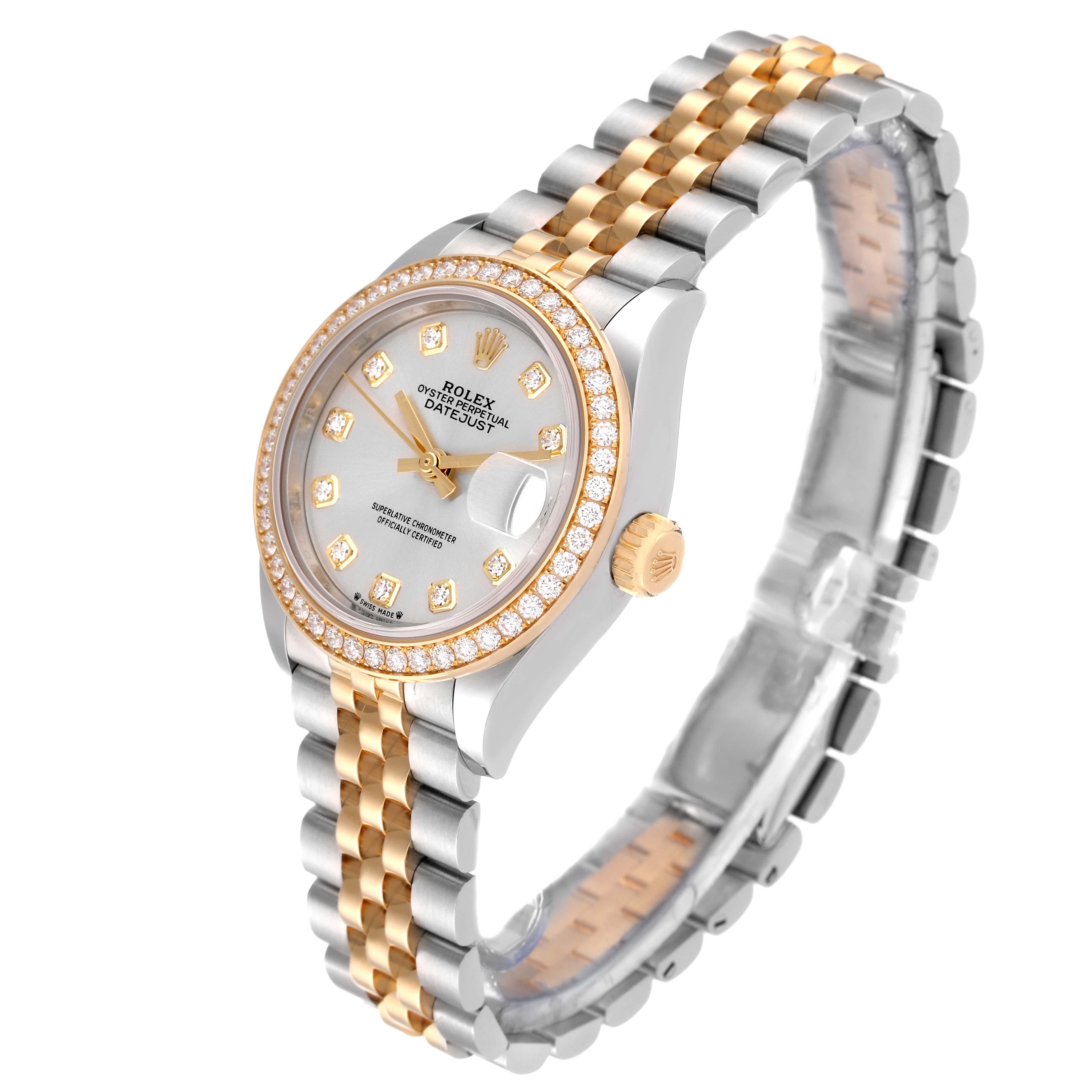 Rolex Datejust Steel Yellow Gold Diamond Ladies Watch 279383 Unworn 4