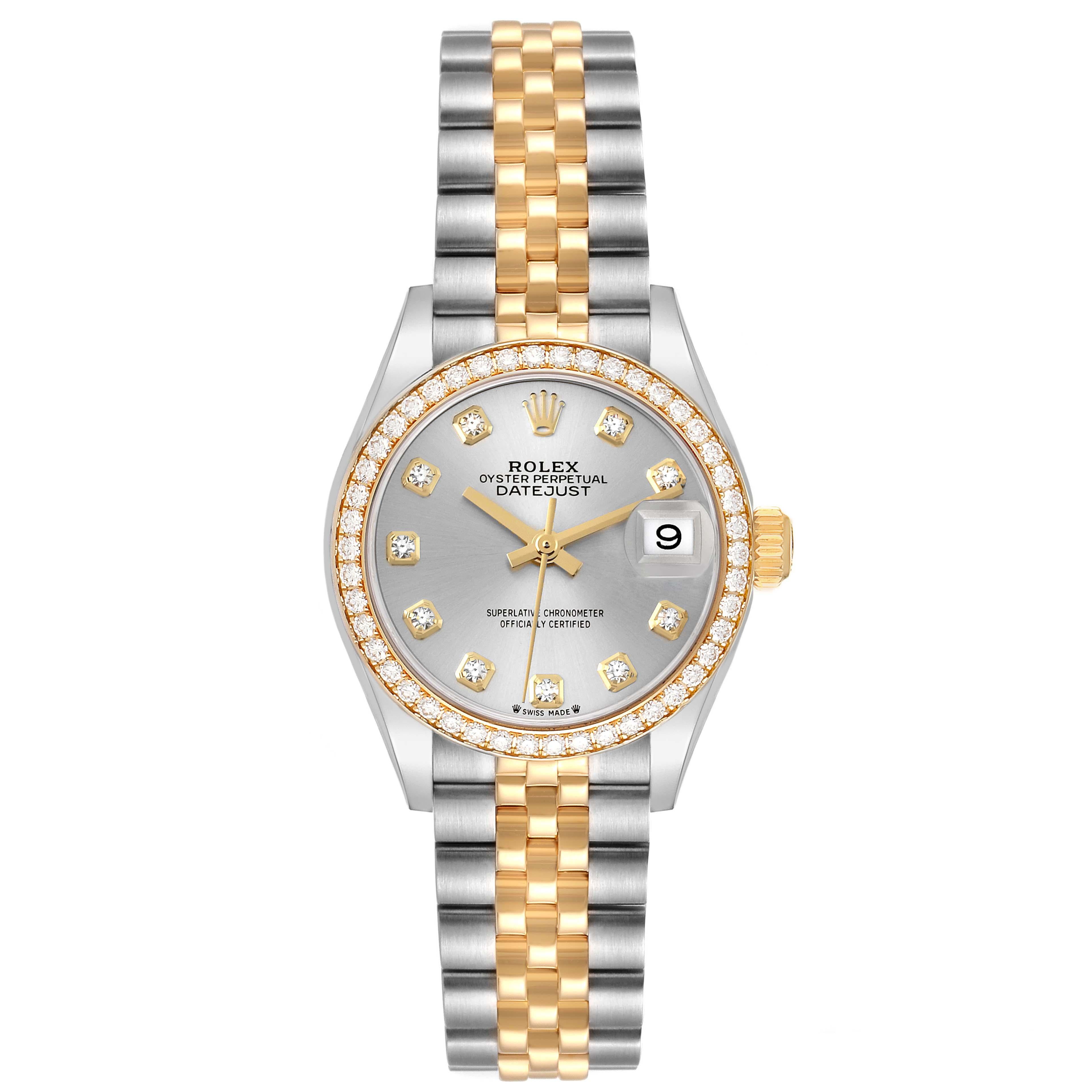 Rolex Datejust Steel Yellow Gold Diamond Ladies Watch 279383 Unworn 5