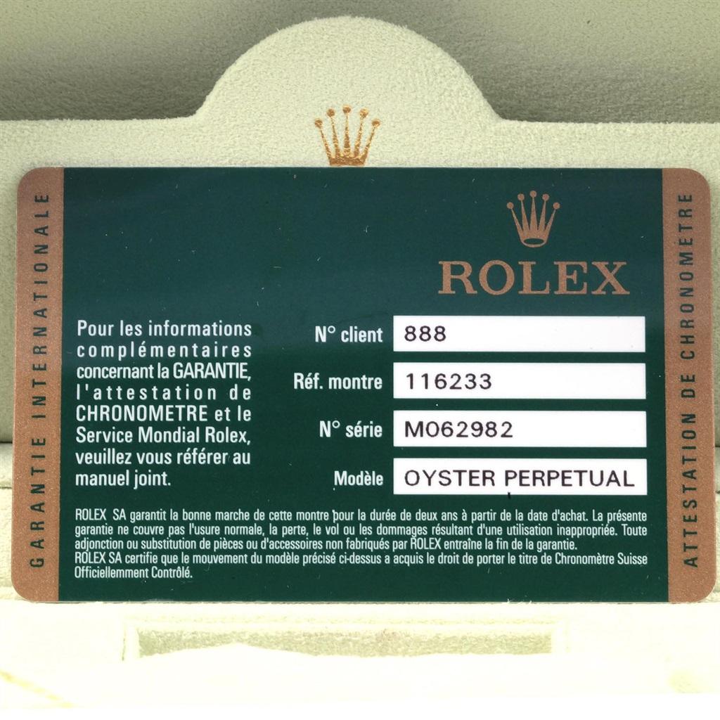 Rolex Datejust Steel Yellow Gold Diamond Men's Watch 116233 Box Papers 8
