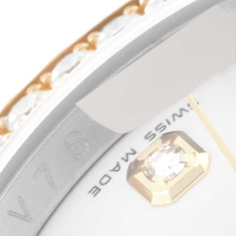 Rolex Montre Datejust en acier, or jaune et diamants pour hommes 116243 Boîte Card Pour hommes en vente
