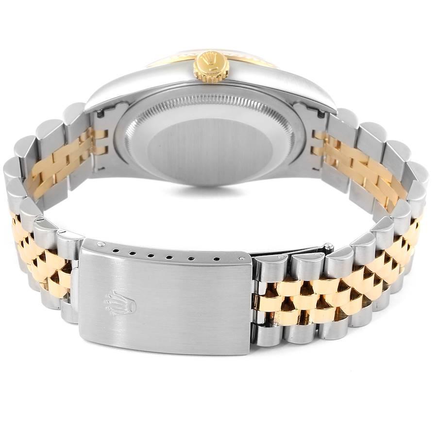 Rolex Datejust Steel Yellow Gold Diamond Men's Watch 16233 6