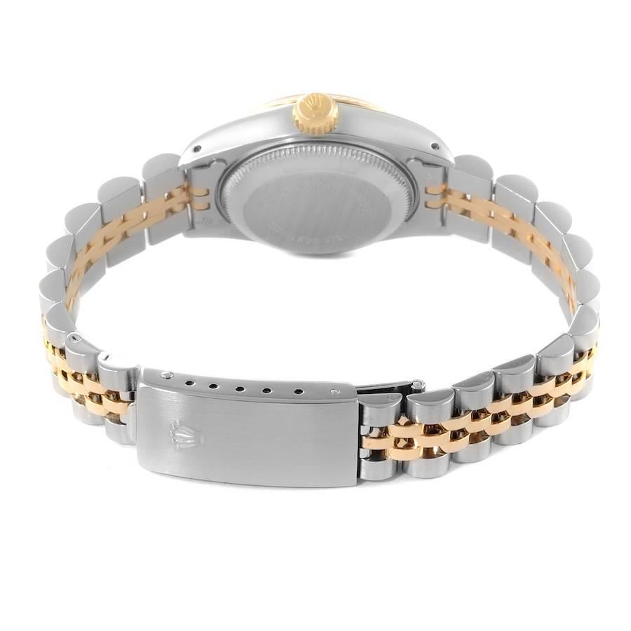 Rolex Datejust Steel Yellow Gold Fluted Bezel Ladies Watch 69173 Box Papers For Sale 5