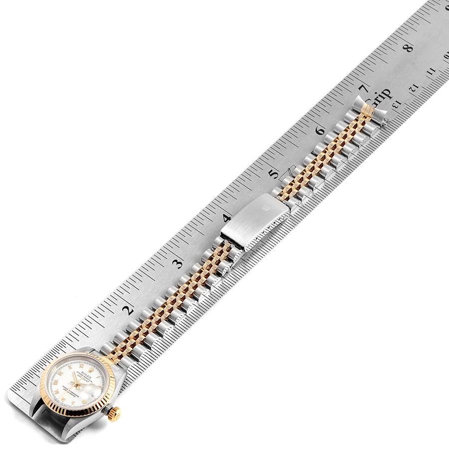 Rolex Datejust Steel Yellow Gold Fluted Bezel Ladies Watch 69173 For Sale 6