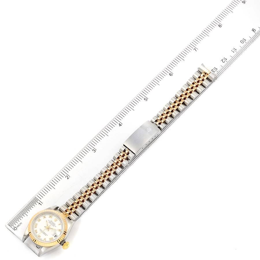 Rolex Datejust Steel Yellow Gold Fluted Bezel Ladies Watch 69173 For Sale 6