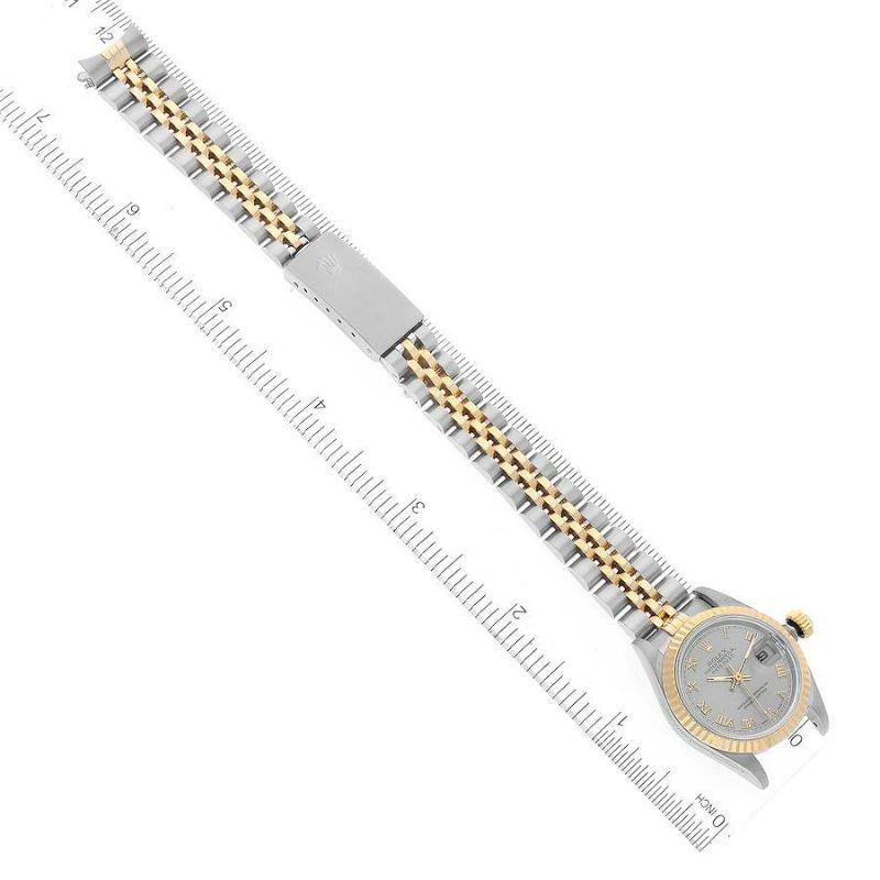 Rolex Datejust Steel Yellow Gold Fluted Bezel Ladies Watch 69173 For Sale 3