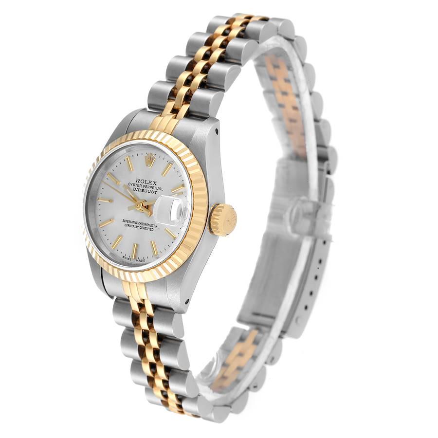 Rolex Datejust Steel Yellow Gold Fluted Bezel Ladies Watch 69173 For