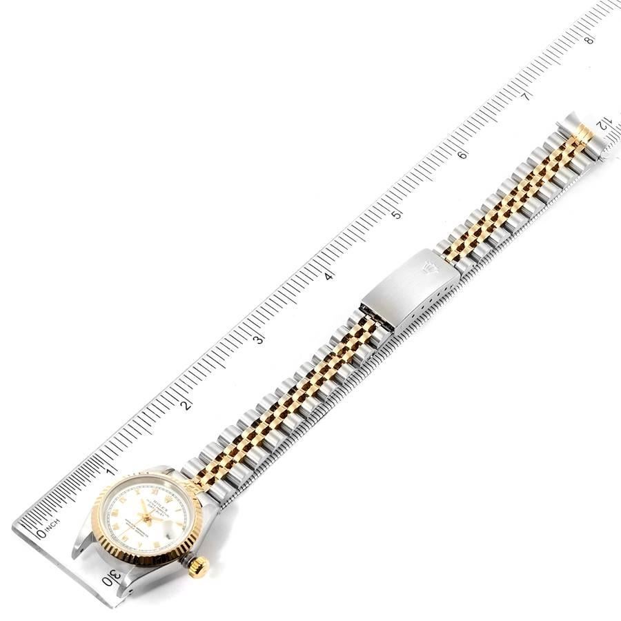 Rolex Datejust Steel Yellow Gold Fluted Bezel Ladies Watch 69173 For Sale 4