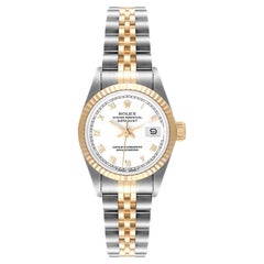 Rolex Datejust Steel Yellow Gold Fluted Bezel Ladies Watch 69173 Papers Rolex Datejust Steel Yellow Gold Fluted Bezel Ladies Watch 69173 Papers