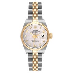 Rolex Datejust Steel Yellow Gold Ivory Anniversary Dial Ladies Watch 69173