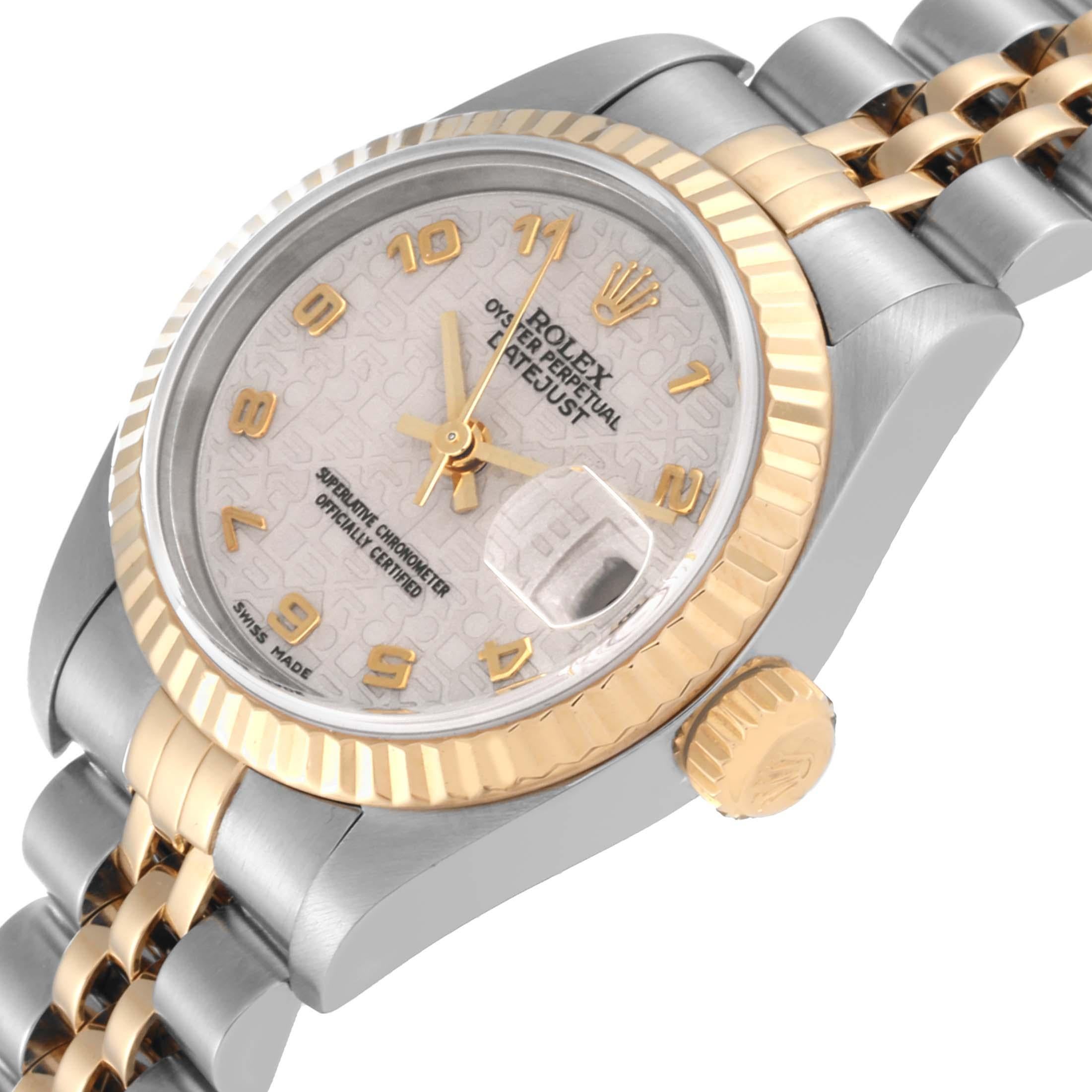 Rolex Datejust Steel Yellow Gold Ivory Anniversary Dial Ladies Watch 79173 For Sale 1