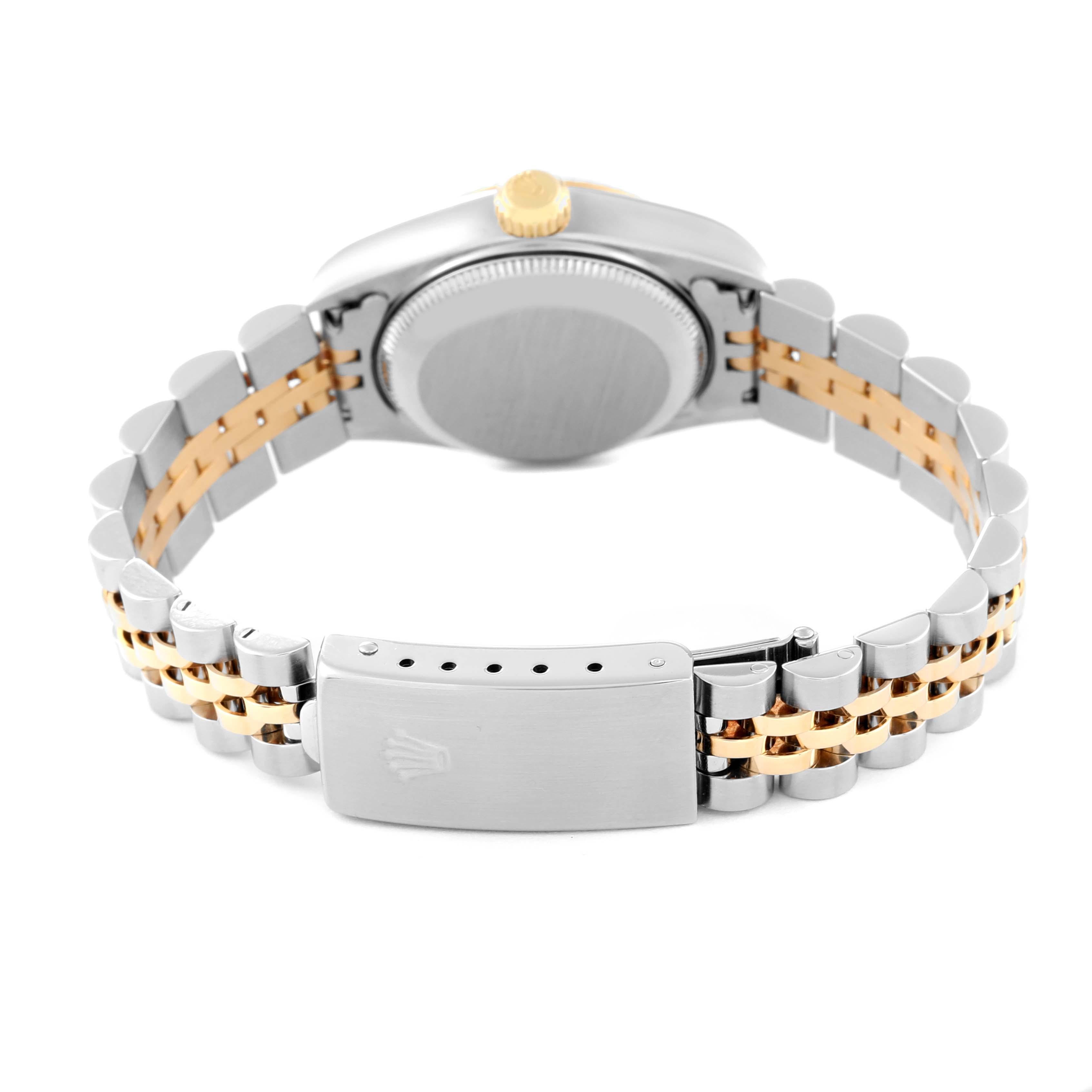 Rolex Montre Datejust d'anniversaire en acier et or jaune avec cadran ivoire, pour femmes 79173 5