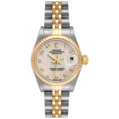 Rolex Datejust Steel Yellow Gold Ivory Anniversary Dial Ladies Watch 79173