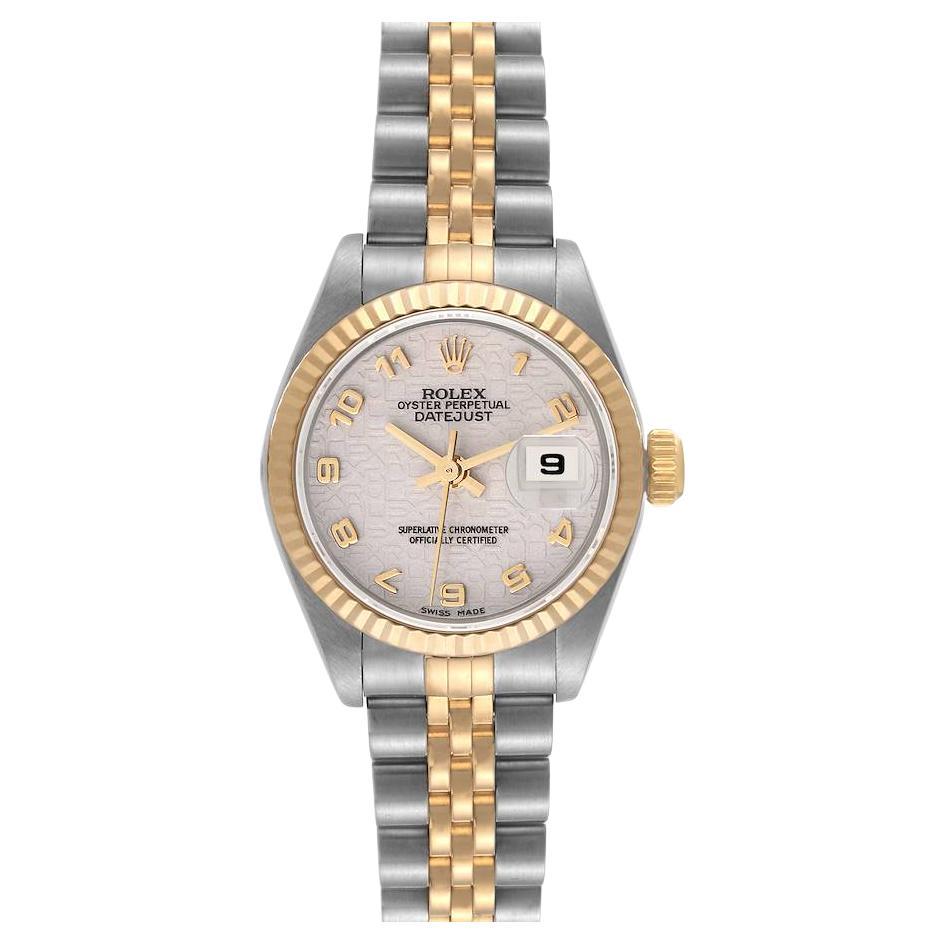 Rolex Datejust Steel Yellow Gold Ivory Anniversary Dial Ladies Watch 79173