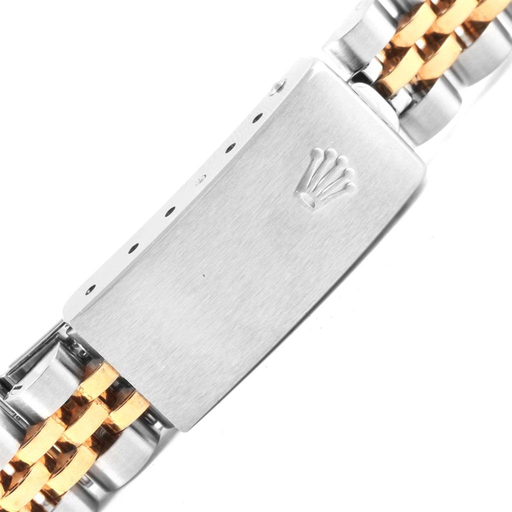Rolex Datejust Steel Yellow Gold Ivory Jubilee Dial Ladies Watch 69173 In Good Condition For Sale In Atlanta, GA