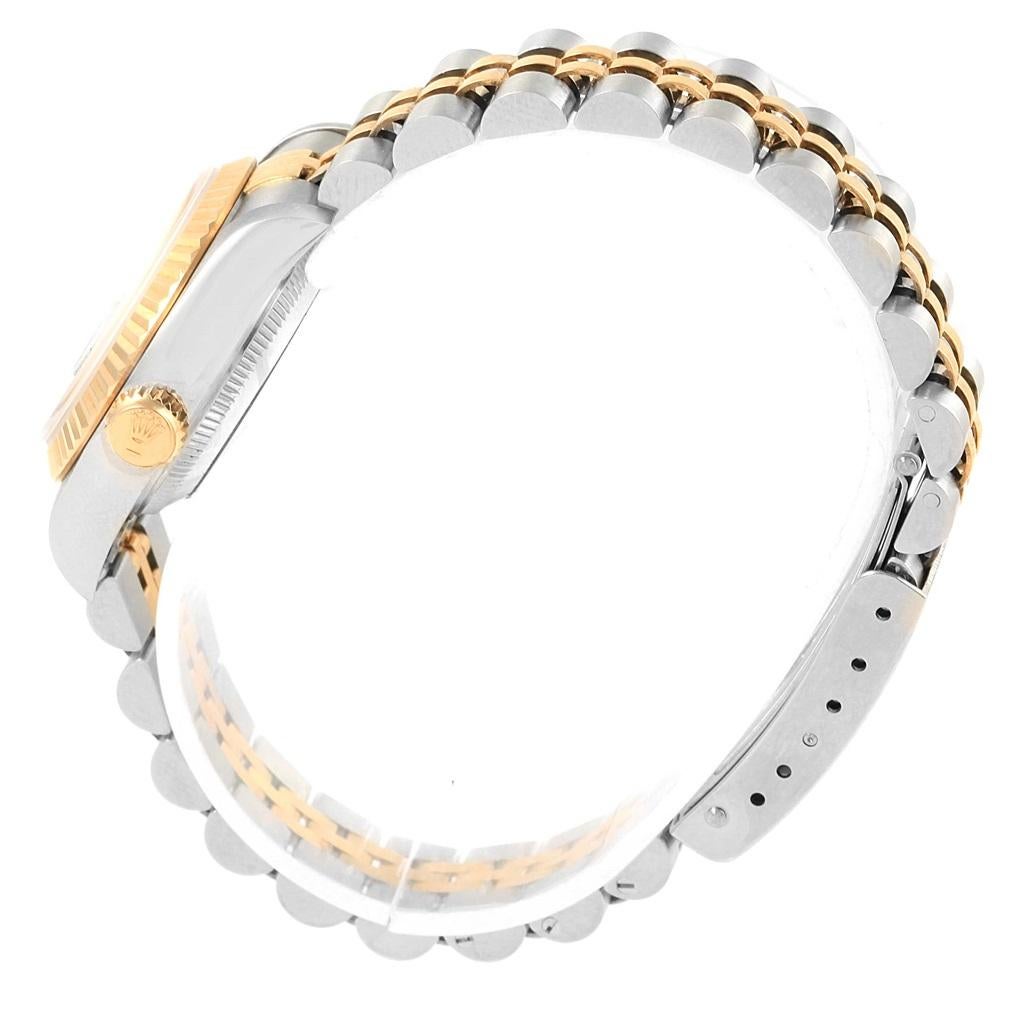 Rolex Datejust Steel Yellow Gold Ivory Jubilee Dial Ladies Watch 69173 For Sale 3