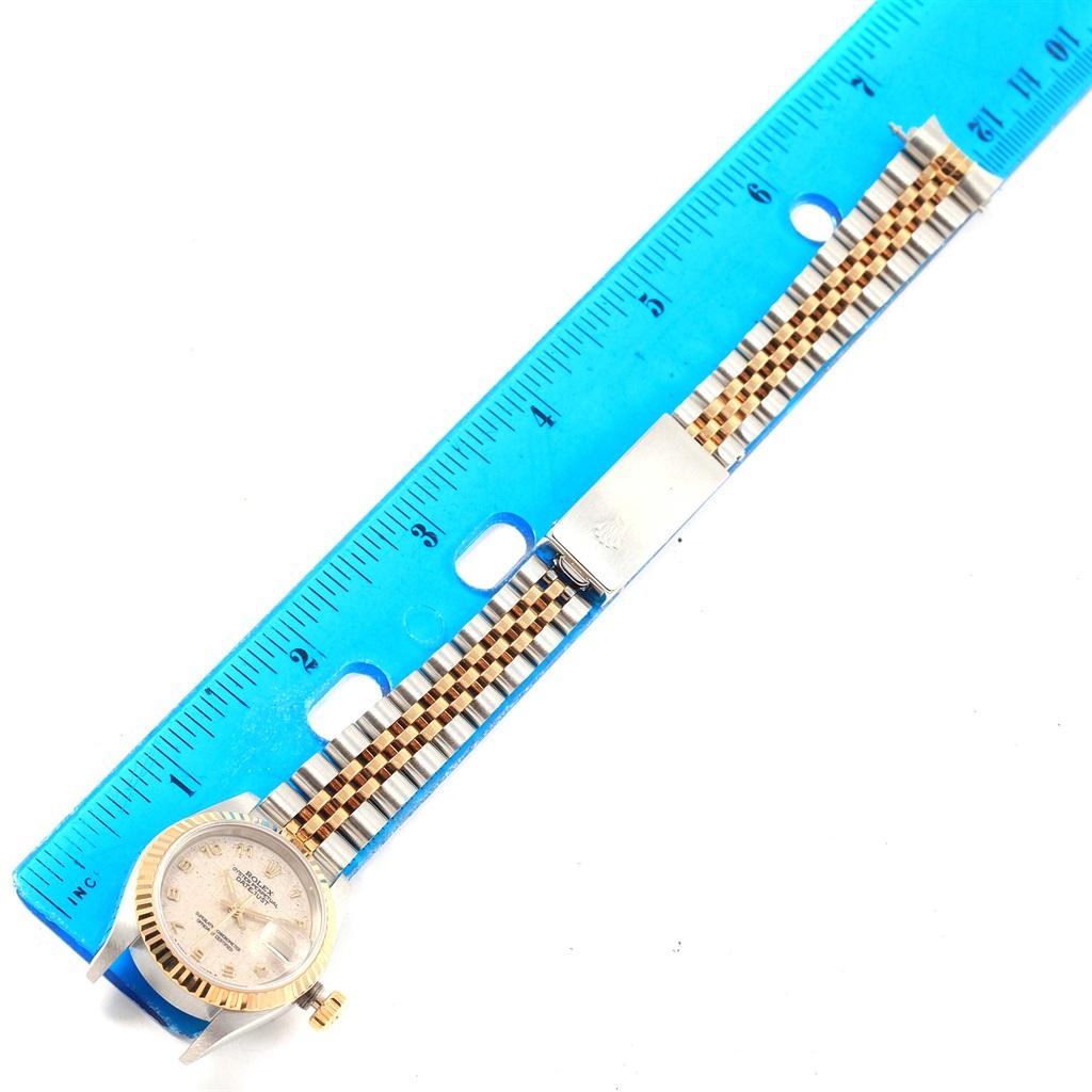 Rolex Datejust Steel Yellow Gold Ivory Jubilee Dial Ladies Watch 69173 For Sale 5