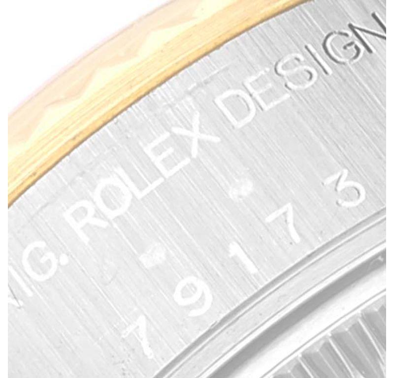 Rolex Datejust Steel Yellow Gold Ivory Pyramid Dial Ladies Watch 79173 2