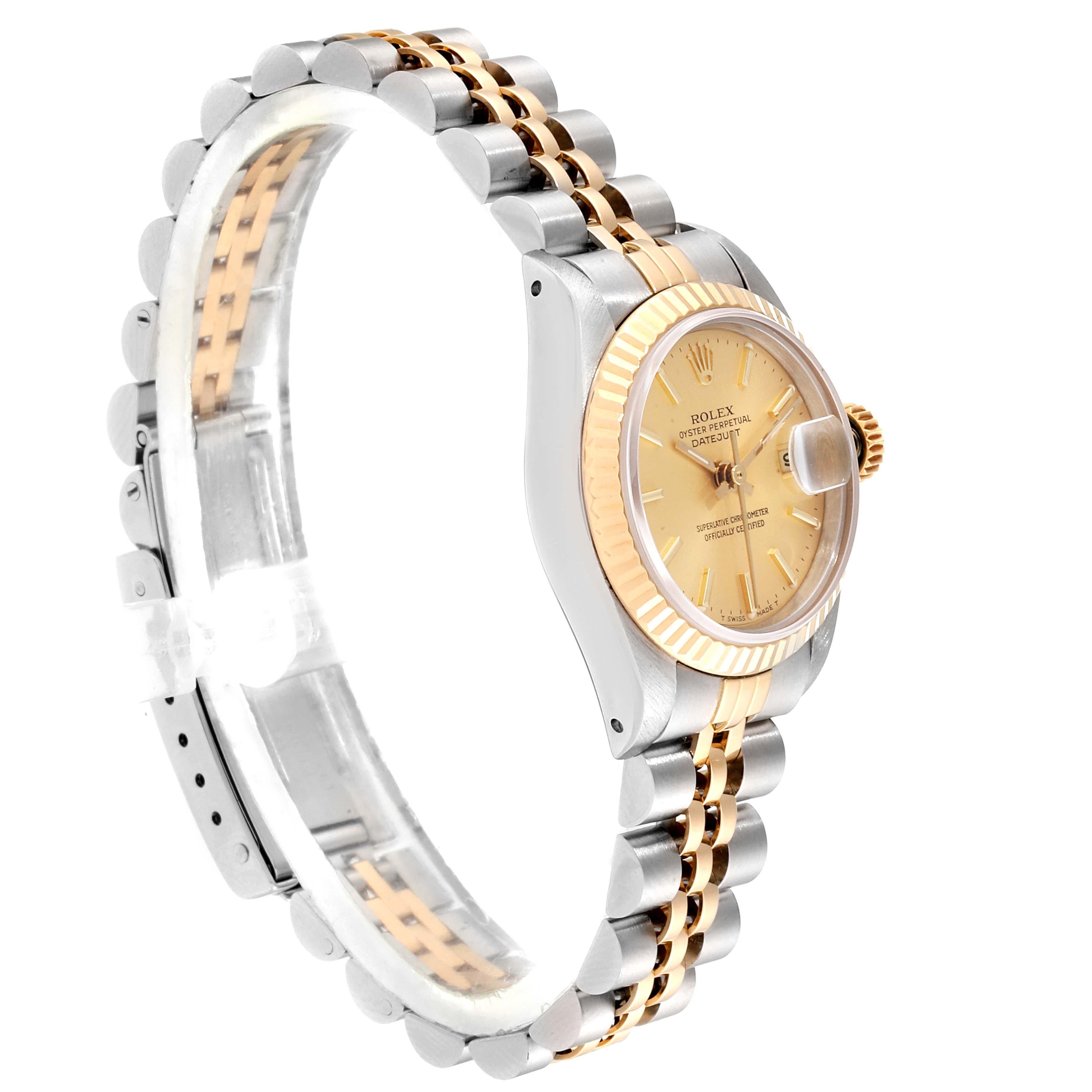 Women's Rolex Datejust Steel Yellow Gold Jubilee Bracelet Ladies Watch 69173