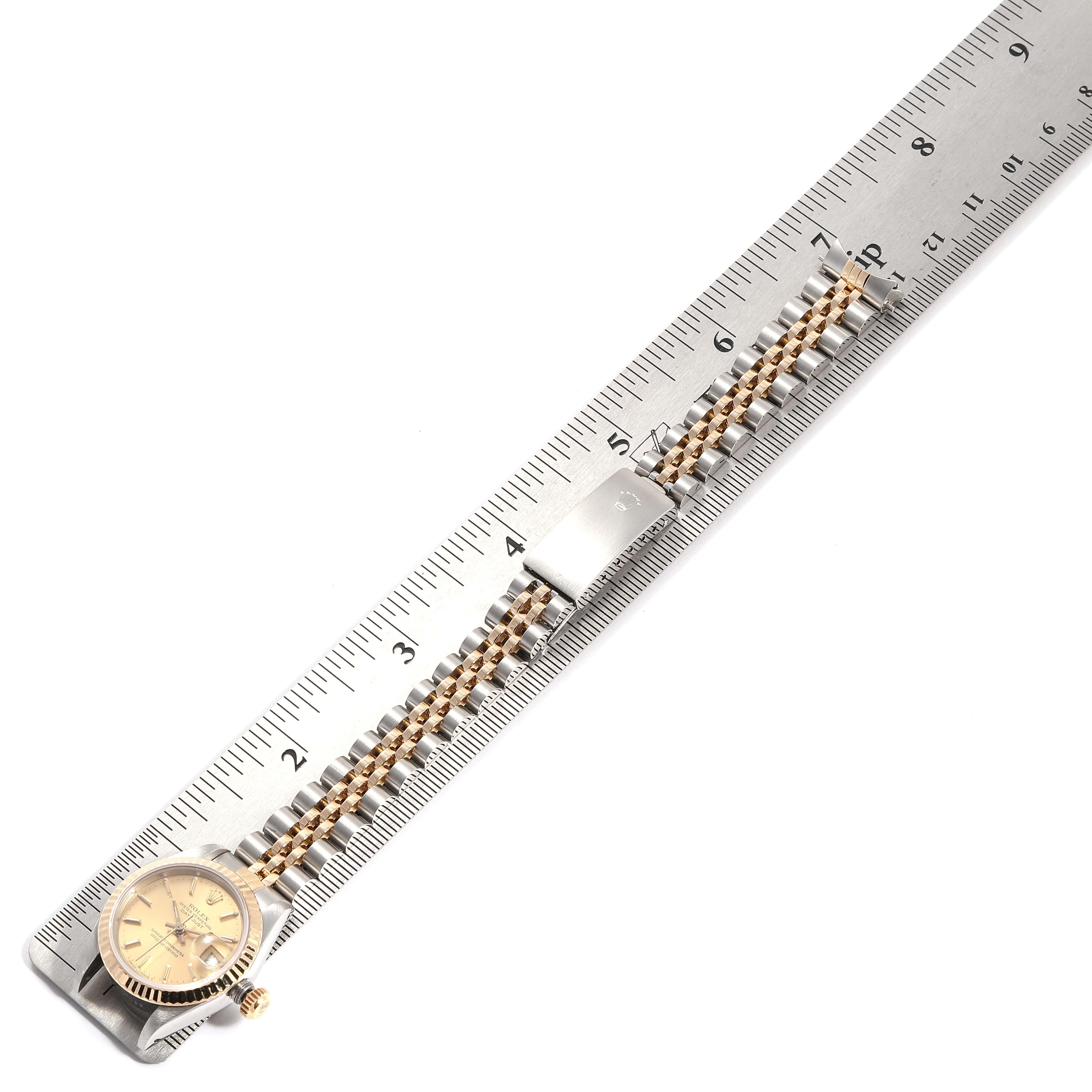 Rolex Datejust Steel Yellow Gold Jubilee Bracelet Ladies Watch 69173 5