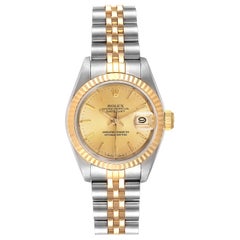 Rolex Datejust Steel Yellow Gold Jubilee Bracelet Ladies Watch 69173