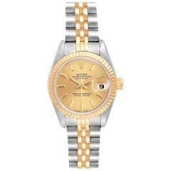 Rolex Datejust Steel Yellow Gold Jubilee Bracelet Ladies Watch 69173