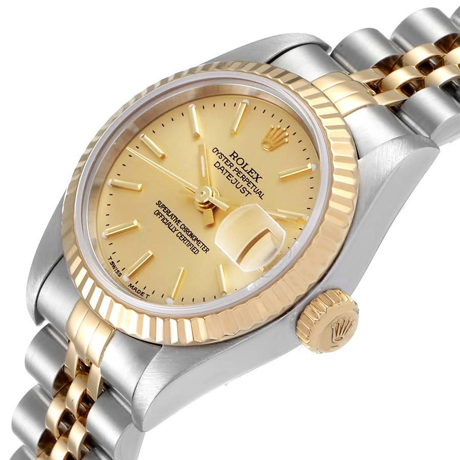Rolex Datejust Steel Yellow Gold Jubilee Bracelet Ladies Watch 79173 For Sale 1