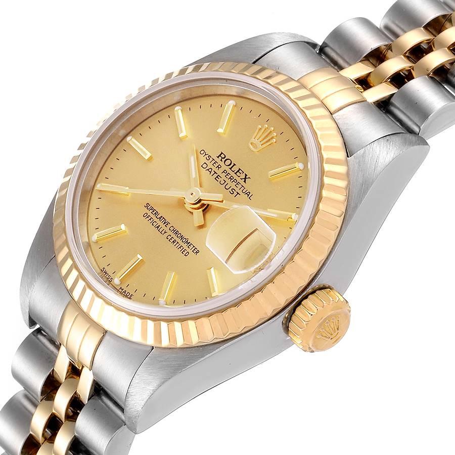 Rolex Datejust Steel Yellow Gold Jubilee Bracelet Ladies Watch 79173 1