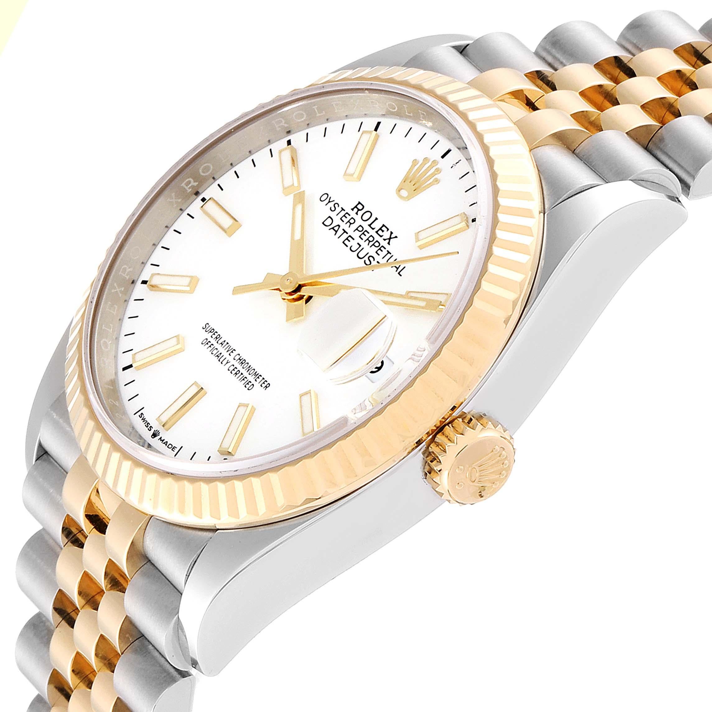 Rolex Datejust Steel Yellow Gold Jubilee Bracelet Men's Watch 126233 For Sale 2