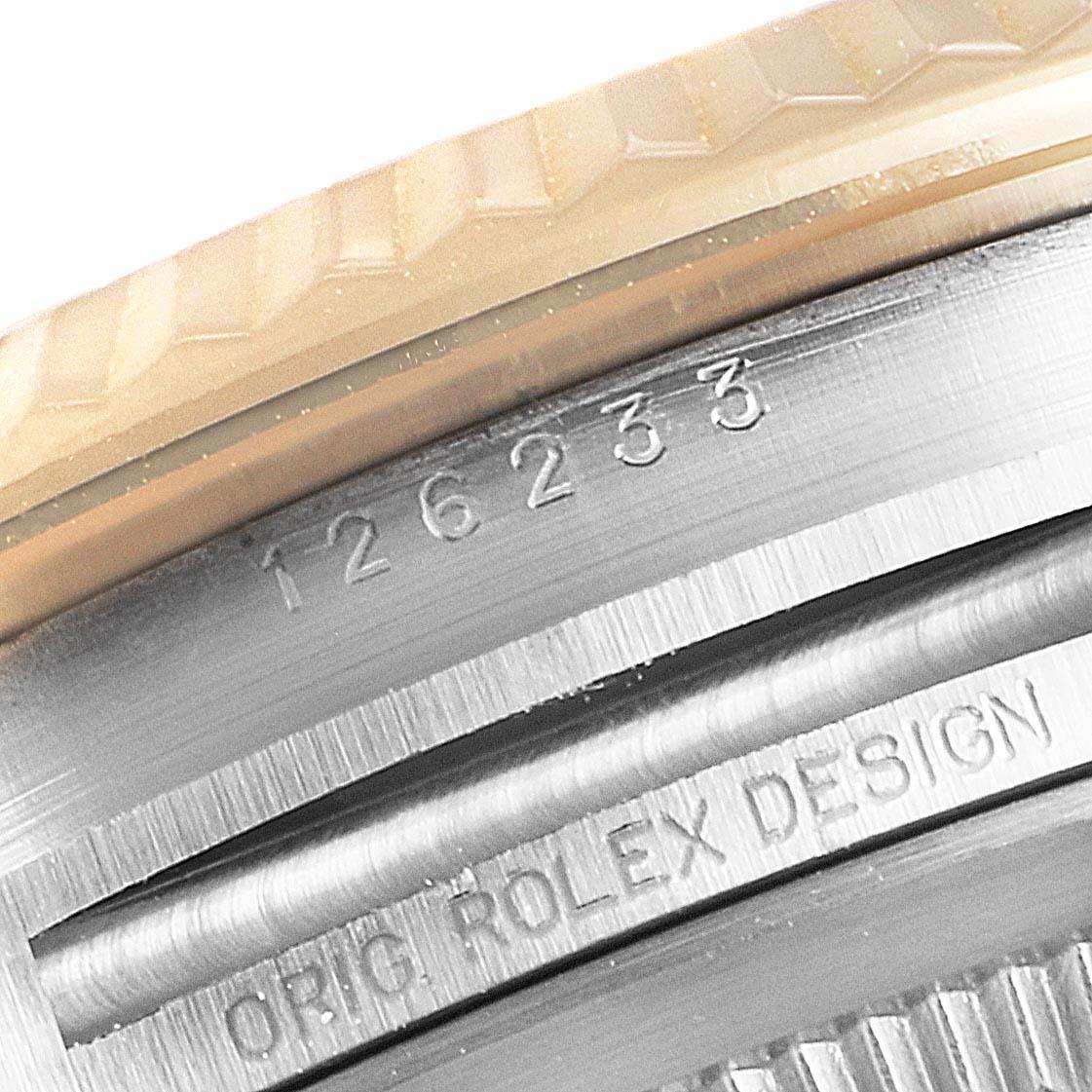 Rolex Datejust Steel Yellow Gold Jubilee Bracelet Men's Watch 126233 For Sale 5