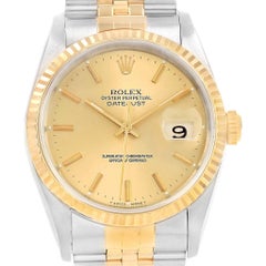 Rolex Datejust Steel Yellow Gold Jubilee Bracelet Men’s Watch 16233 Rolex Datejust Steel Yellow Gold Jubilee Bracelet Men’s Watch 16233
