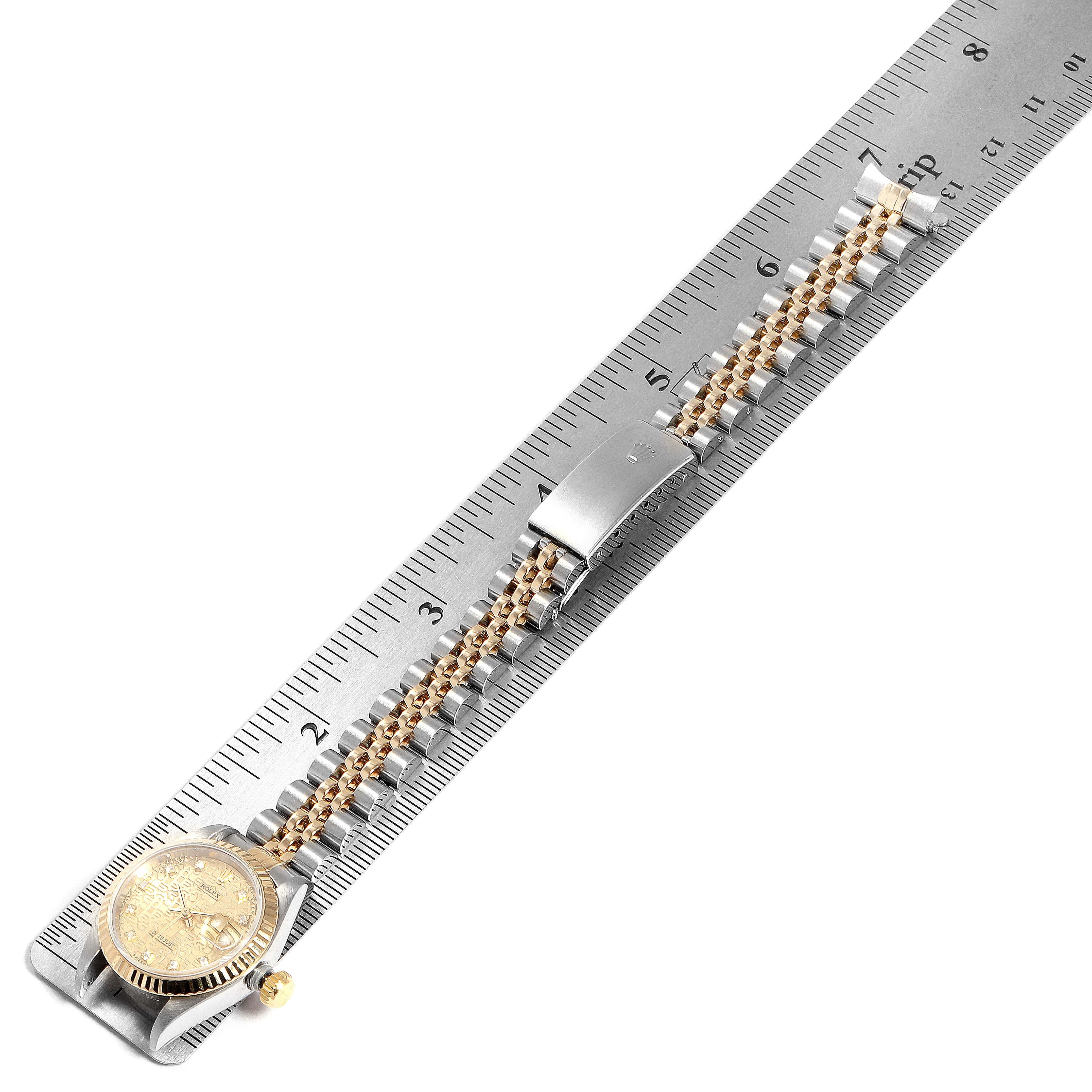 Rolex Datejust Steel Yellow Gold Jubilee Diamond Dial Ladies Watch 79173 6