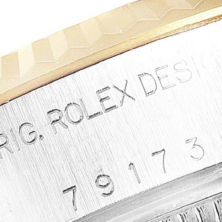 Rolex Datejust Steel Yellow Gold Jubilee Diamond Dial Ladies Watch 79173 For Sale 1
