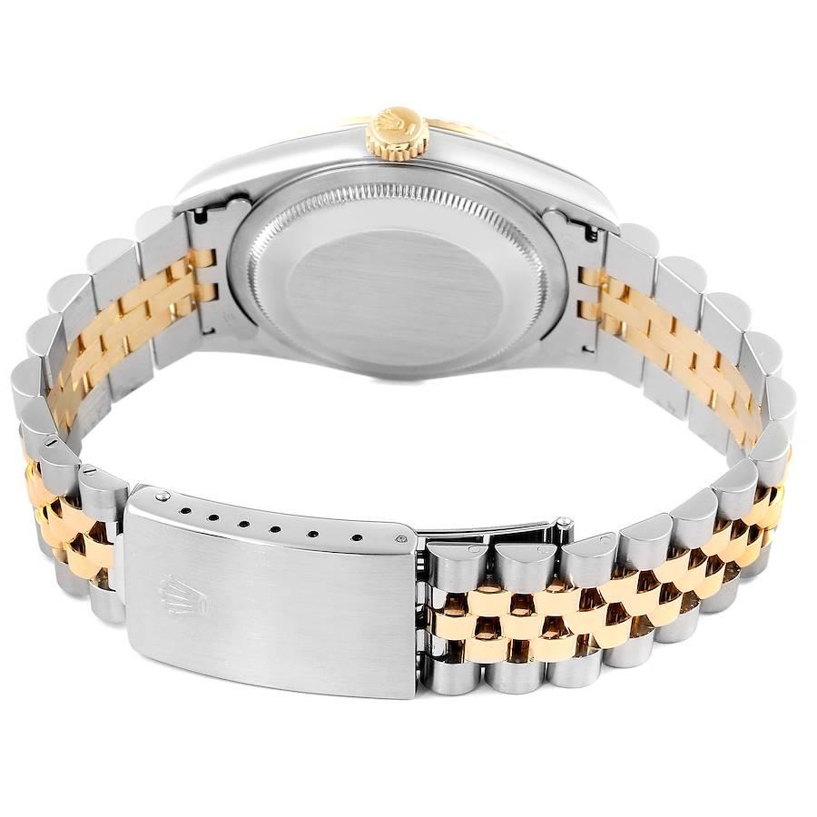 Rolex Datejust Steel Yellow Gold Jubilee Diamond Dial Men’s Watch 16233 For Sale 5