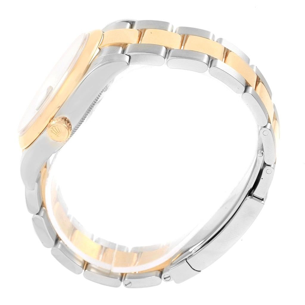 Rolex Datejust Steel Yellow Gold Jubilee Roman Dial Men's Watch 116203 For Sale 5