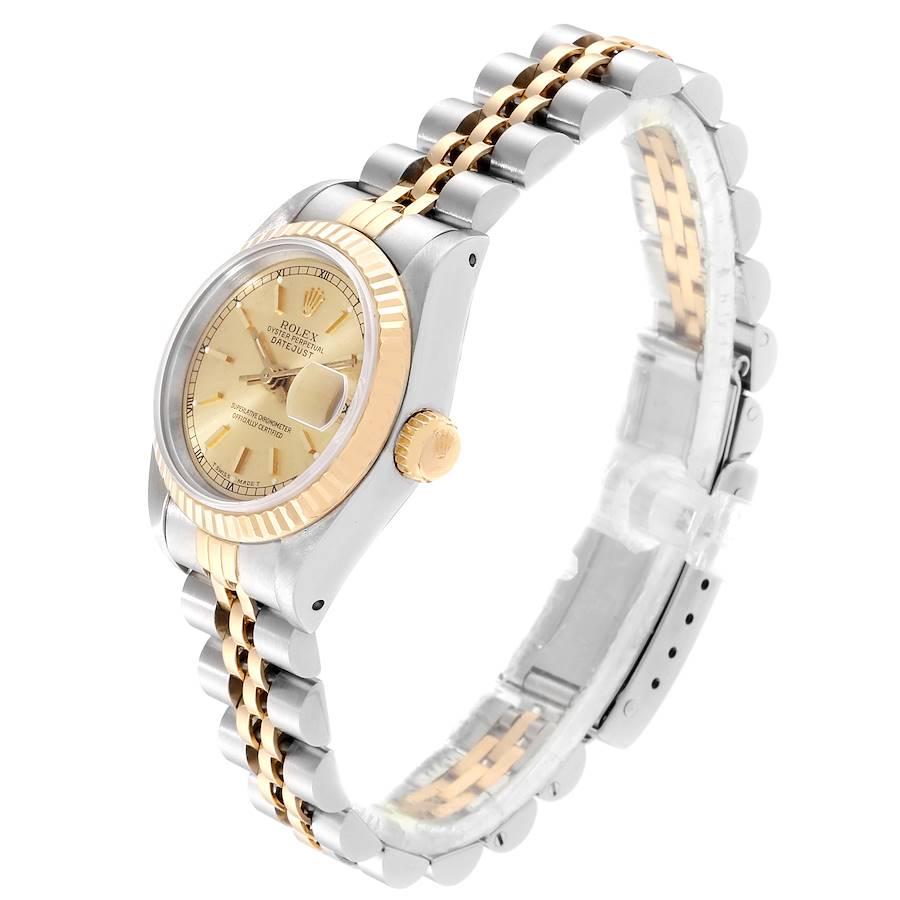 Women's Rolex Datejust Steel Yellow Gold Ladies Watch 69173 Box For Sale