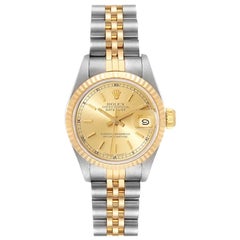 Rolex Datejust Steel Yellow Gold Ladies Watch 69173 Box