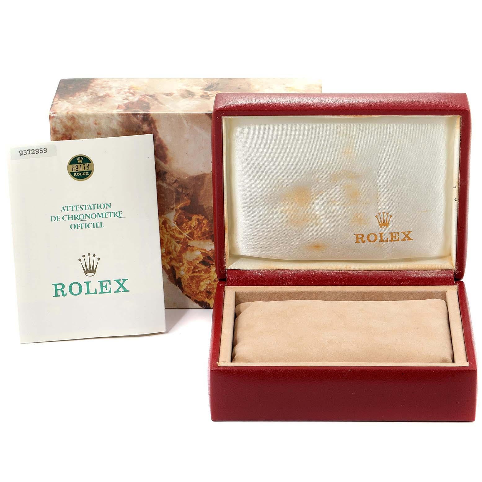 Rolex Datejust Steel Yellow Gold Ladies Watch 69173 Box Papers For Sale 6