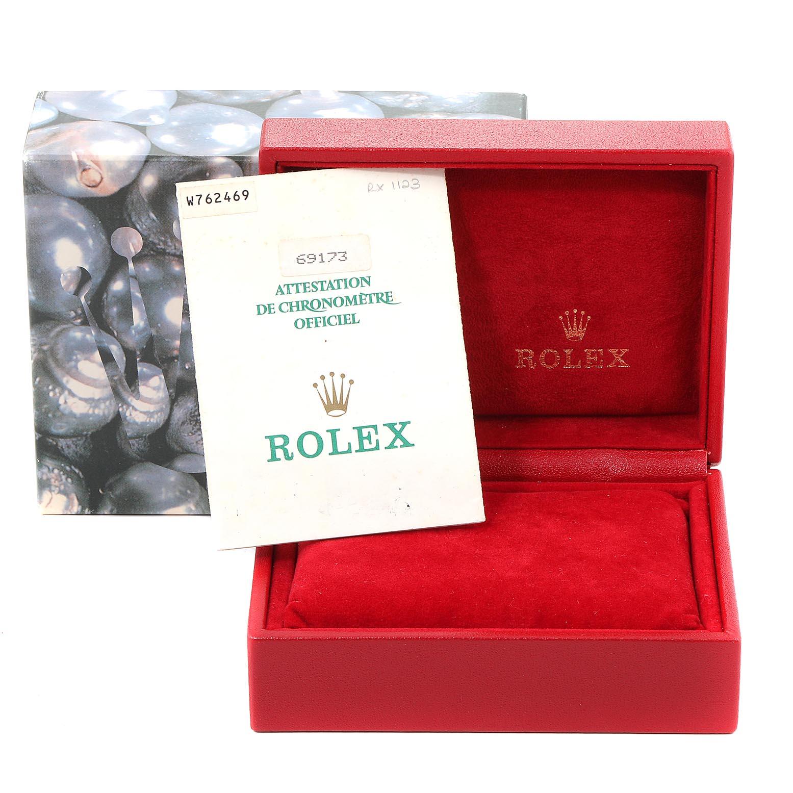 Rolex Datejust Steel Yellow Gold Ladies Watch 69173 Box Papers 6