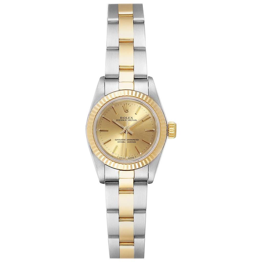 Rolex Datejust Steel Yellow Gold Ladies Watch 69173