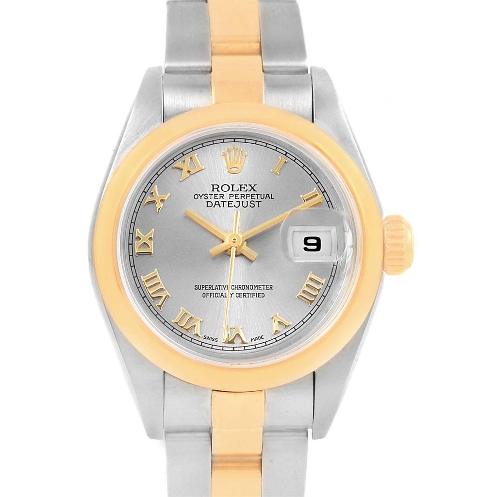 Rolex Datejust Steel Yellow Gold Ladies Watch 79163 Box Papers For Sale