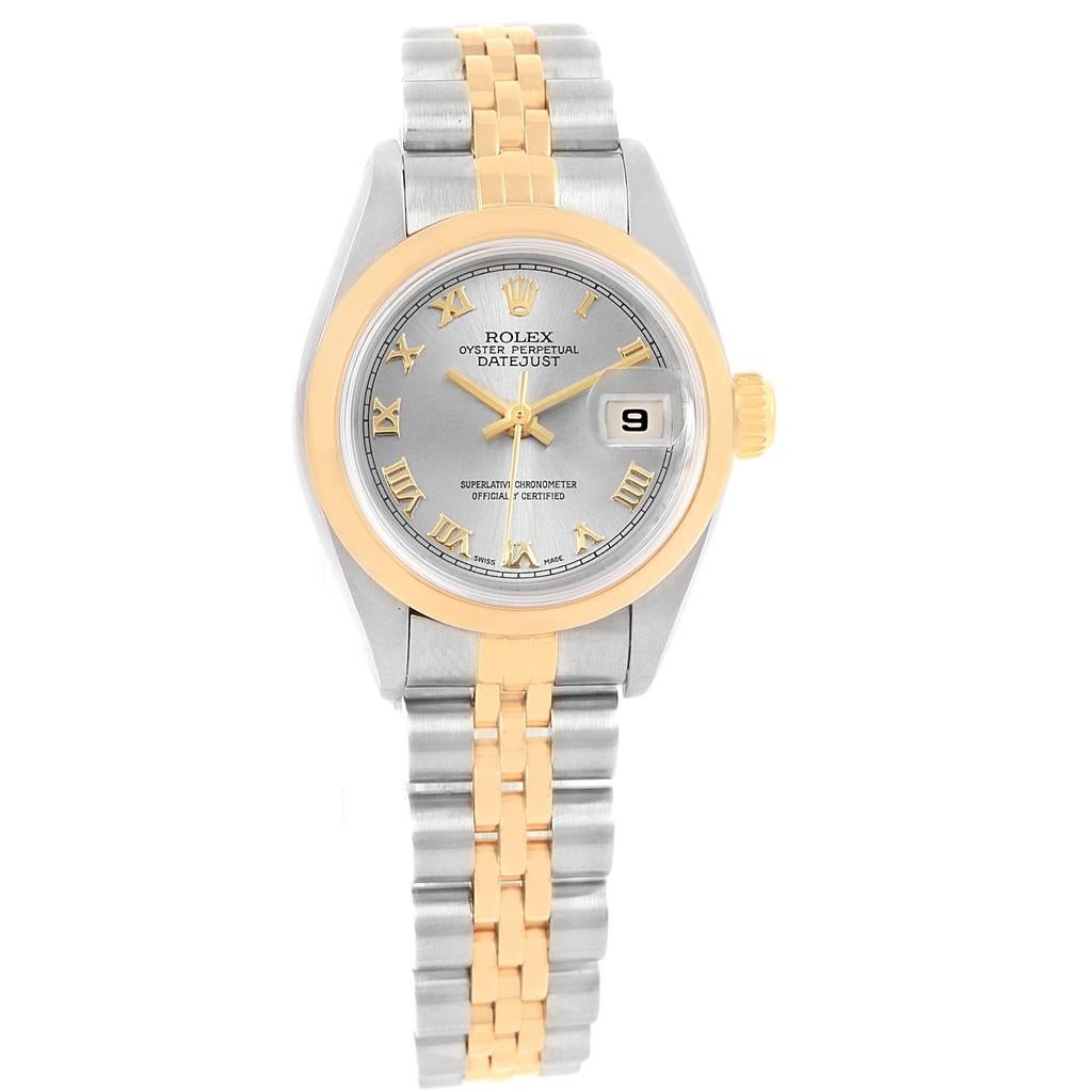 Rolex Datejust Steel Yellow Gold Ladies Watch 79163 Papers In Excellent Condition In Atlanta, GA