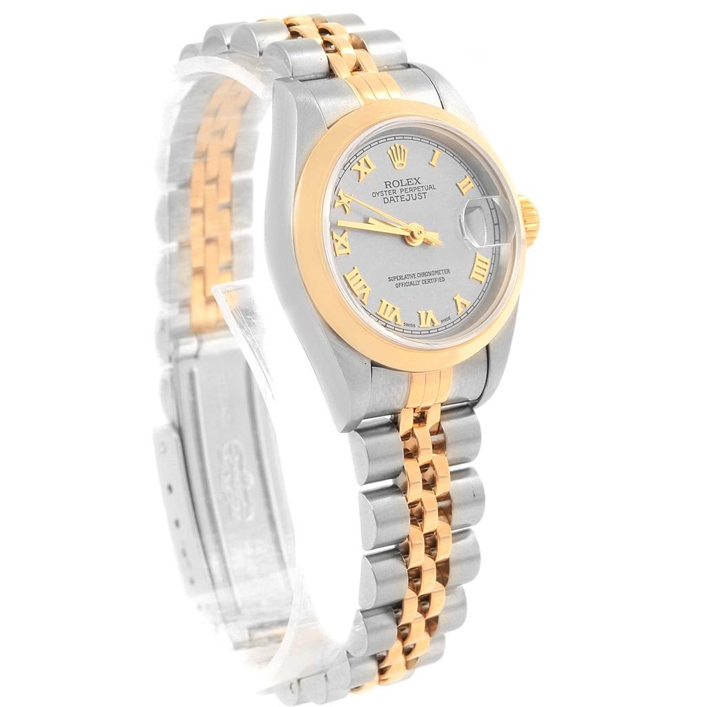 Women's Rolex Datejust Steel Yellow Gold Ladies Watch 79163 Papers