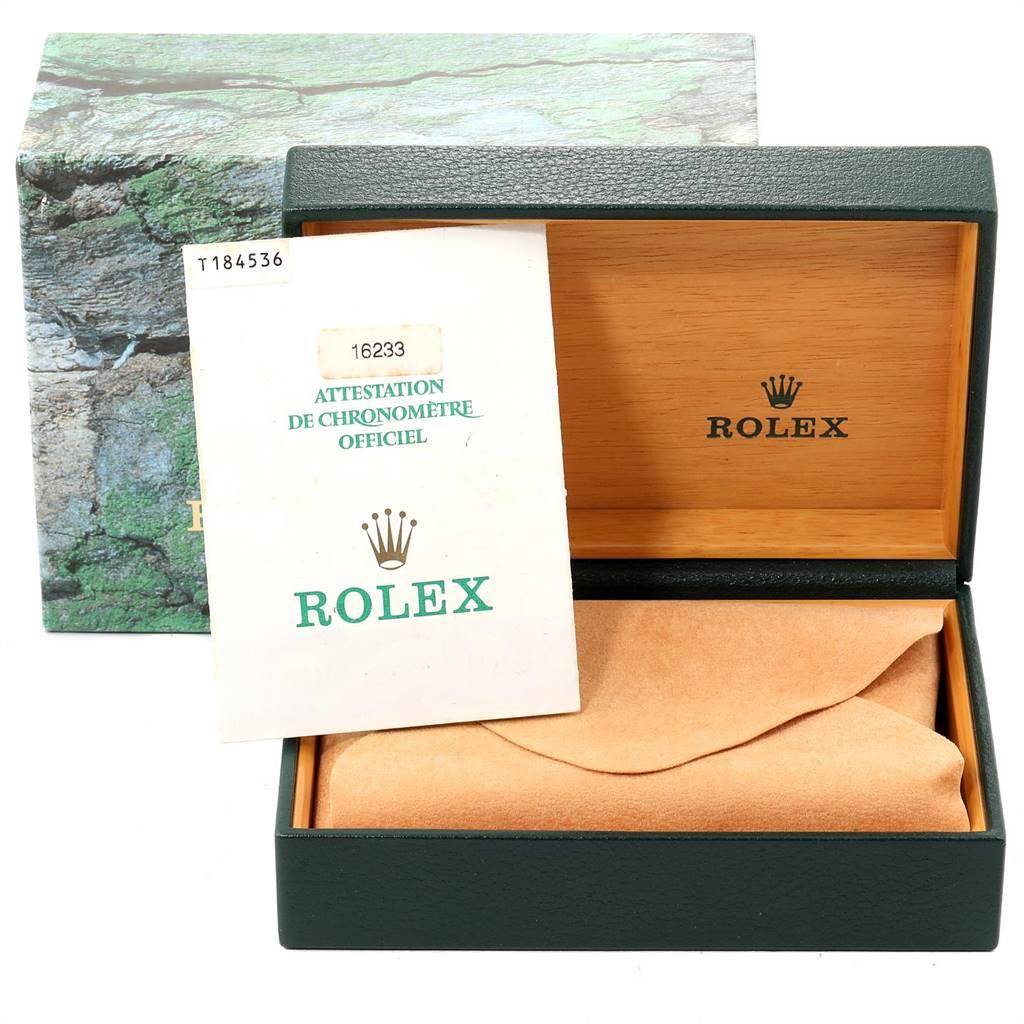 Rolex Datejust Steel Yellow Gold Men’s Watch 16233 Box Papers 7