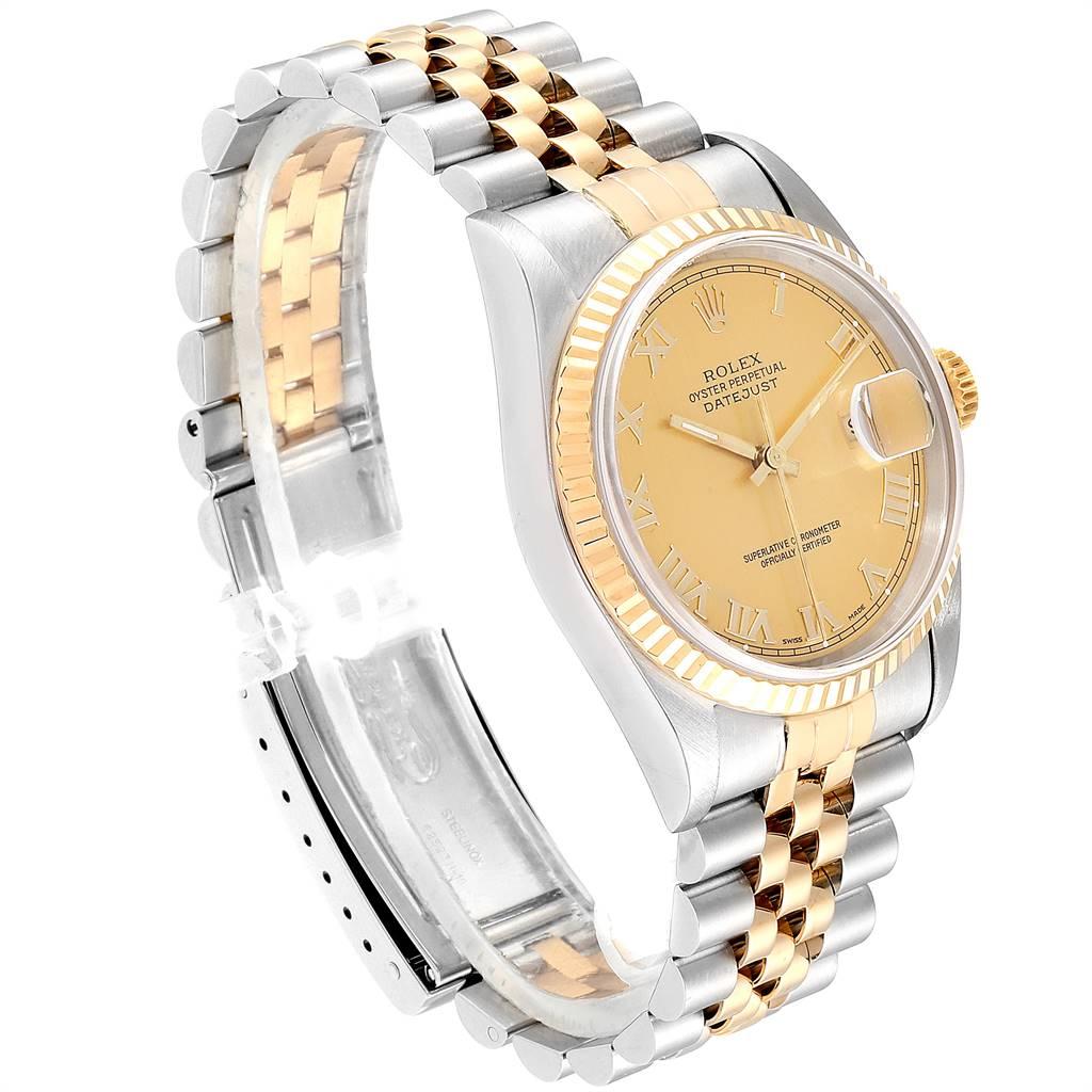 Rolex Datejust Steel Yellow Gold Men’s Watch 16233 Box Papers In Good Condition In Atlanta, GA