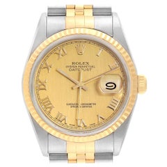 Rolex Datejust Steel Yellow Gold Men’s Watch 16233 Box Papers