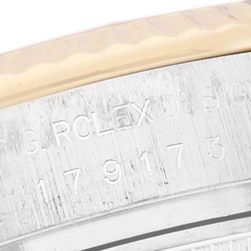 Rolex Datejust Steel Yellow Gold Meteorite Diamond Dial Ladies Watch 179173 1