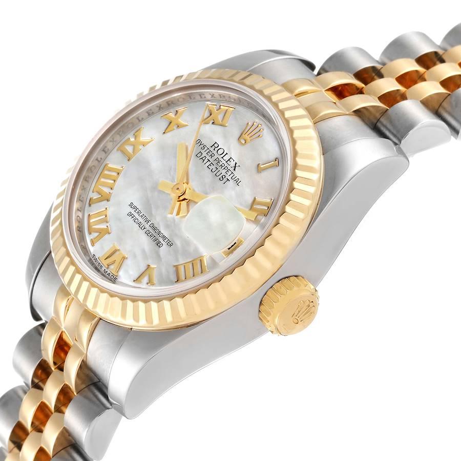 Rolex Datejust Steel Yellow Gold MOP Dial Ladies Watch 179173 1